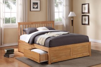 Flintshire Furniture Pentre bed frame fixed drawers